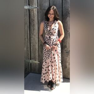 Fame & Partners Ruffle Wrap Dress Size 10